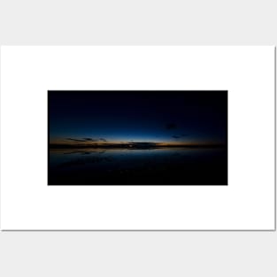 Holy Island Causeway - Sunset on Estuary Posters and Art